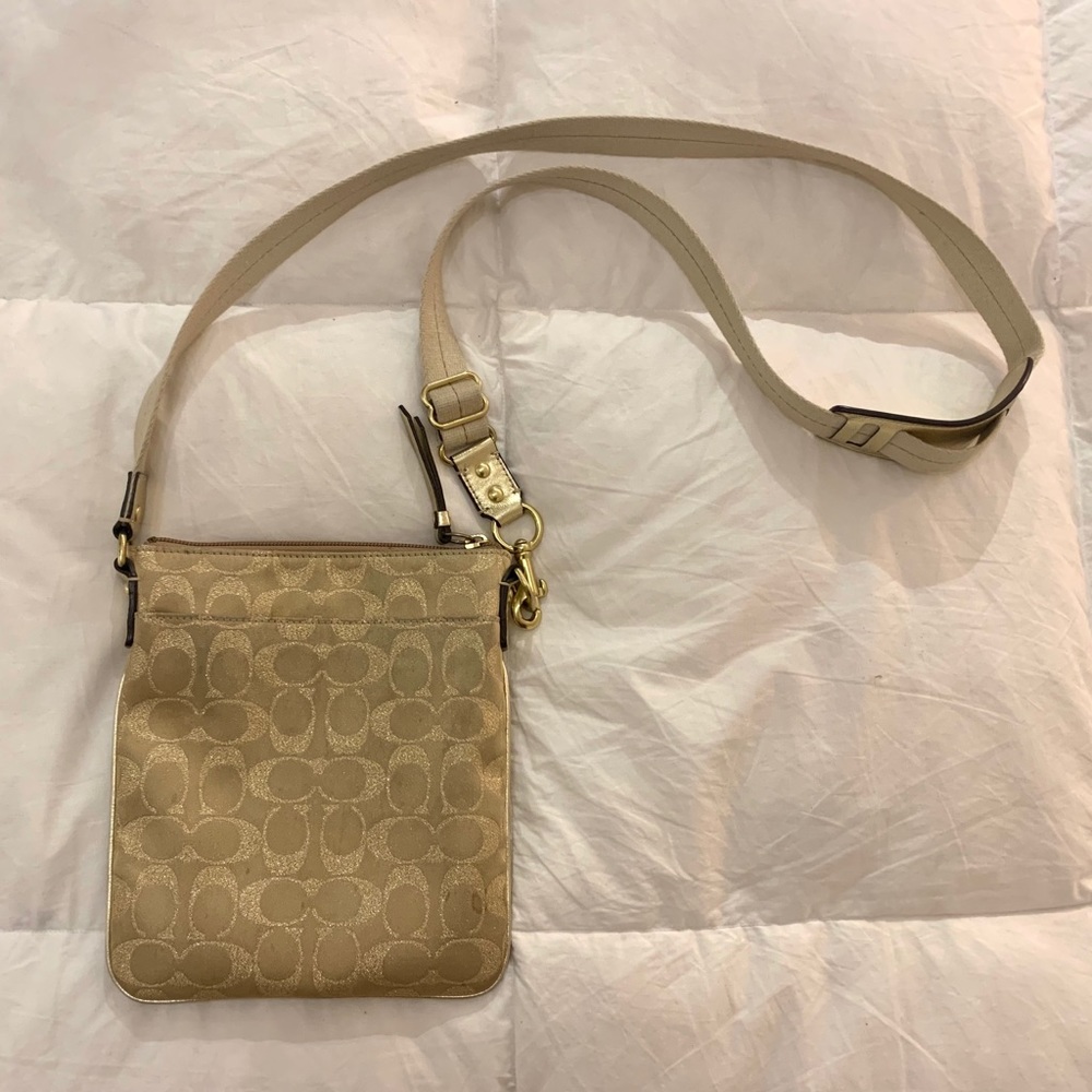 Coach Gold Crossbody Bag